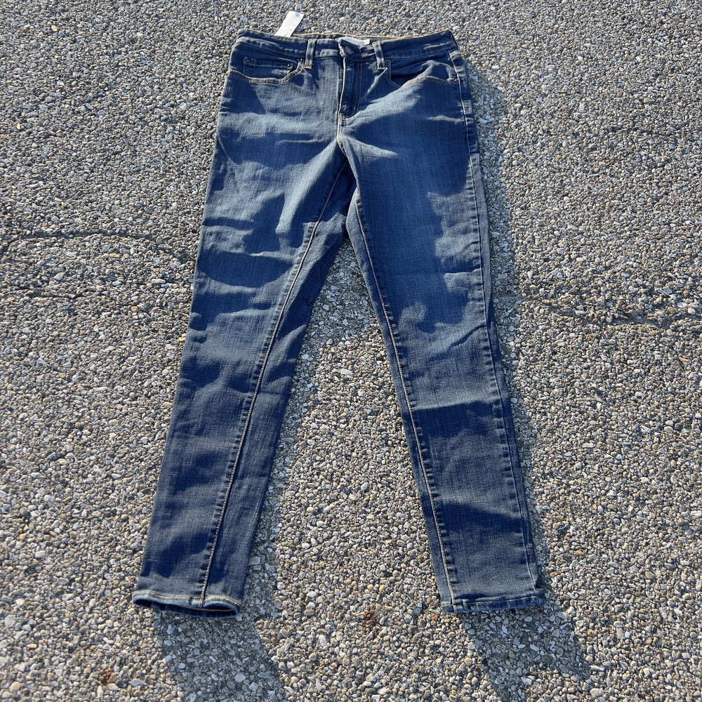 Levi's 721 High Rise Skinny Jeans Womens 31 Blue Medium Wash Stretch Denim